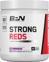BARE PERFORMANCE NUTRITION, BPN Strong Reds Superfood Pulver, Verdauungsenzyme, Antioxidantien, Verbesserte natürliche Energie, 30 Servierungen, Acai