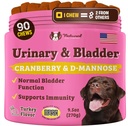 Natural Dog Company Urinary & Bladder Supplement für Hunde – Cranberry & D-Mannose Soft Chews mit Marshmallow Root & Astragalus – unterstützt Urinary Tract Health, Blasenfunktion & Normal Urin Flow