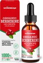 Bio Berberine HCI 1000mg Flüssigkeitstropfen - mit Ceylon Cinnamon Turmeric Milk Thistle Artichoke - High Bioverfügbarkeitsergänzung für Herren Frauen - Vegan Sugar Free Gluten Free 2fl. oz (60ml)