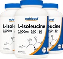 Nutricost L-Isoleucine 2000mg pro Servierung, 240 Kapseln pro Flasche (3 Flaschen)