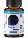Schlafunterstützungsergänzung Natürliche Entspannung, Formel Magnesium Glycinat, Valerian Extract, GABA, Melatonin, Passion Flower, Zitronenbalsam & Promote Calm & Verbesserung Schlafqualität 90 Kapseln