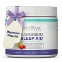 Magnesium Sleep Night Time Powder - Magnesium Citrate, Magnesium Glycinate mit Melatonin, L-Theanin und GABA Schlafhilfe, natürliche Schlafergänzung, Vegan, Glutenfrei, Himbeer Zitronengeschmack