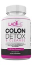 Pure Colon Cleanse & Detox 15 Day Program - Herbal Laxative Constipation Relief mit Psyllium Husk, Cascara Sagrada & Senna Blätter - Special Women Intestinal Cleanser von Ladyme - 30 Kapseln