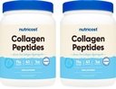 Nutricost Pure Collagen Hydrolysat (Bovine) Pulver (2 Pack) - Gras Fed Bovine Collagen, 1LB Per Bottle