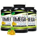 Natural Omega 3-6-9 Blend DPA, EPA, DHA, ALA und GLA - Bio Flax Seed Oil plus Wild Caught Natural Fish Oil - Über 2.800 Milligram Strength - Glutenfrei - Made in the USA - 60 SoftGels (Pack mit 3)