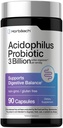 Horbäach Probiotic for Women & Men's Digestive Health | 3 Billion CFU | 90 Kapseln | Non-GMO & Gluten Kostenlos