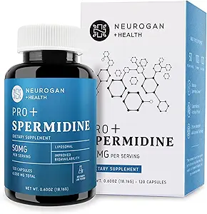 Neurogan Spermidin PRO Supplement Kapseln - 50mg pro Servieren, 60-Tage-Versorgung - Verbesserte Absorption für zelluläre Funktion, Gesundes Altern - Weizen Germextrakt, Spermidin Ergänzungen für Männer & Frauen