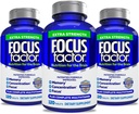 Fokusfaktor Erwachsene Extrastärke, 120 Count- Brain Ergänzung für Gedächtnis, Konzentration, Fokus- DMAE, Vitamin D, DHA- Gehirn Health Supplement – Trusted Formula- Brain Vitamins, Fokus Pillen (3 Pack)