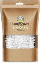 DSO L Methylfolat 12.5mg (5 MTHF Supplement) - 90 Vegan Kapseln (12,5 mg) - Aktive L Methyl Folat-Ergänzung für Homocystein Control - Folsäure Vitamin - Eco-Friendly Packaging