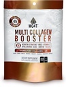 Multi Collagen Booster Powder – Extra Strength Collagen Supplement mit Keratin, Biotin, Hyaluronsäure, Vitamin C & Silica – Extra Nährstoffe für Haare, Nägel, &amp; Haut -1 Pfund