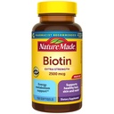Natur Made Biotin 2500 mcg Extra Kraft, Biotin Ergänzungen Unterstützung Gesunde Haar Haut & Nägel, 150 Softgels, 150 Tage Versorgung