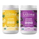 Ultima Replenisher Electrolyte Powder Drink Mix Bundle – Sugar Free – Lemonade and Grape, 90 Servierungen – Hydration Powder - 6 Key Electrolytes and Trace Minerals – Keto Friendly, Non-GMO