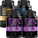 MEDCHOICE Turmeric & Ginger (120ct), Sleep Melatonin (180ct) und Nootropic Brain (60ct) Supplement Bundle - Wellness Trio für Gehirn, Schlaf und Immununterstützung - Vegan, Non-GMO, Gluten-frei