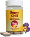 Fungiments Super Chill - Pilzergänzung - Reishi Pilz, Ashwagandha, Cortizol, L-Theanin, Leidenschaft Blume - Weniger Stress und besser Schlaf (60 Kapseln)