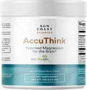 Sun Coast Science Sun Coast Sciences AccuThink - Patentiertes Magnesium Gehirn - 2.64oz Memory Supplement Gehirn Gesundheit, Schlaf, Mood Boost - Kognitive Unterstützung Supplement Magnesium Threonate Vitamin C