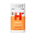 Habit Energy Supplement (60 Kapseln) - New Look, unterstützt Energie, Alertness und Fokus, Natürliche Koffein, Vitamine B & C, Green Tea Extract, Vegan, Non-GMO (1 Packung)