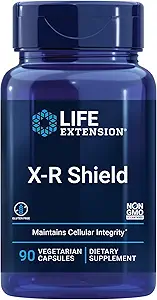 Life Extension X-R Shield, spirulina, Lemon Balm, Ginkgo biloba, Unterstützt Cellular Integrity & DNA Gesundheit, fördert gesunde Immunantwort, Glutenfrei, Non-GMO, Vegetarisch, 90 Kapseln