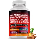 Ceylon Cinnamon, Turmeric, Apple Cider Essig, Ginseng, Aloe Vera, Berberine Plus Banaba, Ginger Root - 60 Count