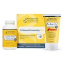 Geforschte Ernährung Liposomal Glutathione (450mg) + Colostrum & Pilze Ergänzung für Immunität - Verbesserte Immunität Duo - Tri-Fortify Watermelon + Transfer Factor Multi-Immune (2 Stück Set)
