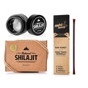 NATURAL SHILAJIT Resin - 20 Gramm Shilajit Supplement mit Fulvic Acid & Trace Minerals & Shilajit Honey Sticks 7 Count