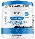 Keto Vitals Unflavored Electrolyte Powder | Keto-Friendly Electrolytes with Kalium, Magnesium, Natrium, Calcium | Keto Electrolytes Supplement Drink Mix | Sugar-Free, Zero Calories, Zero Carbs