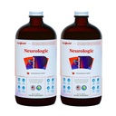 LIQUIDHEALTH Neurologic Focus Supplement - Brain Booster Nootropic Supplement für kognitive Funktion, Memory & Focus mit Ginkgo Biloba, Choline, L-Theanin &amp; Phosphatserin - USA Made (2 Pack)