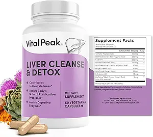 Liver Cleanse Detox & Repair - Liver Health Support Supplement - mit Milchdistel, Berberine, Rübenwurzelpulver, Turmeric, Ginger, Dandelion Root, Artichoke, Grape Seed Extract & More - 240 Kapseln