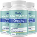 Probiotika für Frauen und Männer, 300 Billion CFU 24 Strains Probiotics + 15 Bio Kräuter Präbiotika Mischung, Regal Stable Gut Health Supplement für Verdauungs-Immun- & Ganzkörper-Gesundheit, 6 Monate Versorgung