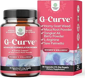 Natures Craft G Curve Horny Goat Weed für Damen - Beleben Feminine Blend mit Maca Root Weiblich und Tribulus Terrestris Enhanced Energy Mood Performance