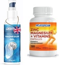 Hohe Absorption Zink und Magnesium Bundle für Muskelrückgewinnung - Zinkergänzung und transdermales Magnesium Gel für Leg Cramps