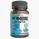 Spermidin & Fisetin Supplement - 20mg von 99% Spermidin Pro Servieren, 3HCL & 300mg Fisetin für Frauen Männer Zellerneuerung, Alterung Verteidigung & Langlebigkeit, Glutenfrei, Non-GMO, Made in USA | 30 Veggie Caps