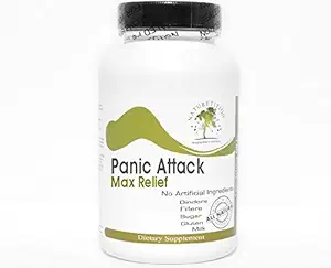 Panic Attack Max Relief ~ 90 Kapseln - Keine Zusatzstoffe ~ Naturetition Supplements