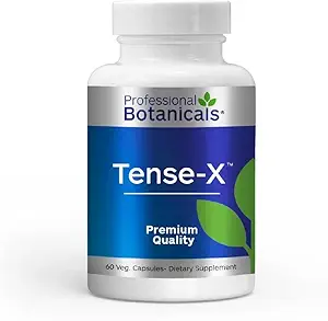 Professional Botanicals Tense-X - Natural Vegan Stress Support Supplement, Helps The Body to Achieve Mental and Physical Relaxation - 60 Vegetarian Capsules