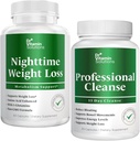 DR VITAMIN SOLUTIONS Nighttime Fat Burner & 15 Day Cleanse für Bloating & Weight Loss, Bundle, 90 Caps