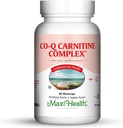 Maxi Health Coq Carnitine Complex - Coenzym Q10 & L-Carnitin - Herzgesundheit - 60 Kapseln - Kosher (CAR)