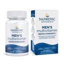 Nordic Naturals Men's Multivitamin Extra Strength - Knochen, Energie und Blut-Vessel-Unterstützung - Immunitätsergänzung - 20 essentielle Nährstoffe - 60 Tabletten - 30 Servietten