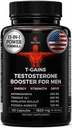 Anabolischer Booster & Muskelaufbau, T-GAINS Testosteron Ergänzung für Männer, TRT-Test Booster & Estrogen Blocker, HGH Ergänzungen für Männer - Tongkat Ali Fadogia Agrestis für Muskelwachstum, 120 Caps