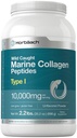 Horbäach Marine Collagen Powder 2.2 lbs | Hydrolysierte Collagen Peptide | Unflavored | Keto, Paleo, Non-GMO, Glutenfreie Ergänzung