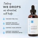 Consult Health W8 Drops -Doctor Formulierte flüssige Gewichtsverlust Ergänzung mit DygloFit- unterstützt Appetitkontrolle, Stoffwechsel und Hormon Balance - Natürliche Antioxidantien Schutz-2 Droppers Twice Daily