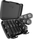 Pill Organizer 3 Mal pro Tag, Fullicon Large Weekly Pill Case 7 Day, Daily Pill Box mit 21 Komponenten, Pill Dispenser Supplement Halter für Pillen/Vitamin/Fish Oil - Schwarz