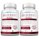 Genehmigte Science Bloodsyl - Unterstützt Blutfluss - Hawthorn Berry, Magnesium, BioPerine - Vegan - 180 Kapseln - Paket von 2