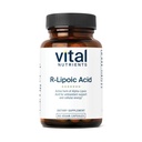 Vital Nährstoffe R-Lipoic Acid | Aktive Alpha-Lipoic Acid Antioxidant | ALA Ergänzung für gesunde Stoffwechsel und Energie | Gluten, Dairy, Soy Free | Non-GMO | 60 Kapseln