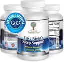 Einfach Natur pur – Einfache Nachtruhe – Natürliche Ergänzung – Magnesium – Valerian Root – Kamille – Melatonin – Gemüsekapsel - Non-GMO