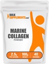 BulkSupplements.com Marine Collagen Powder - Marine Collagen Peptides Supplement, für Haar, Haut, & Nails - Hydyrolyzed & Glutenfrei, 2,5g pro Servierung, 100g (3.5 oz) (Pack von 1)