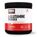 FORCE FACTOR L-Glutamin-Pulver für Post-Workout-Recovery, Muskel-Recovery, Gesunde Muskel-Funktion, und Immunität, 5000mg/5g Glutamin-Ergänzung, Vegan, Non-GMO, 60 Portionen