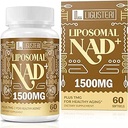 1500 MG Liposomal NAD+, 98%+ Absorption, NAD+ Ergänzung für Frauen und Männer mit TMG, für Aging Defense, Cellular Energy, Heart & Brain Function, Longevity, 360 Softgels