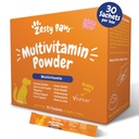 Zesty Paws 10-in-1 Hunde Multivitamin - Gut, Immune, Gelenk, Haut und Mantel Unterstützung, und mehr - Hund Vitamine und Ergänzungen Pulver - Pet Supplements mit Omega Fish Oil & VitaFiber - Lachs - 30 Ct
