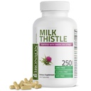 Bronson Milk Thistle Silymarin Marianum & Dandelion Root Liver Health Support, Antioxidant Support, Detox, 250 Kapseln