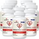 Ubiquinol CoQ10-600mg-Softgel, Active Coq10 Ubiquinol Supplement mit Vitamin E & Omega 3, 6, 9, High Absorption-Coenzym-Q10, Leistungsstarkes Antioxidans für die Energieproduktion, getestet, 600 Zähler