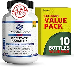 ProstaBiome Max Prostate Support Formula, natürliche Kräutermischung mit Sägepalme, 60 Kapseln, 30-Tage-Versorgung (10)